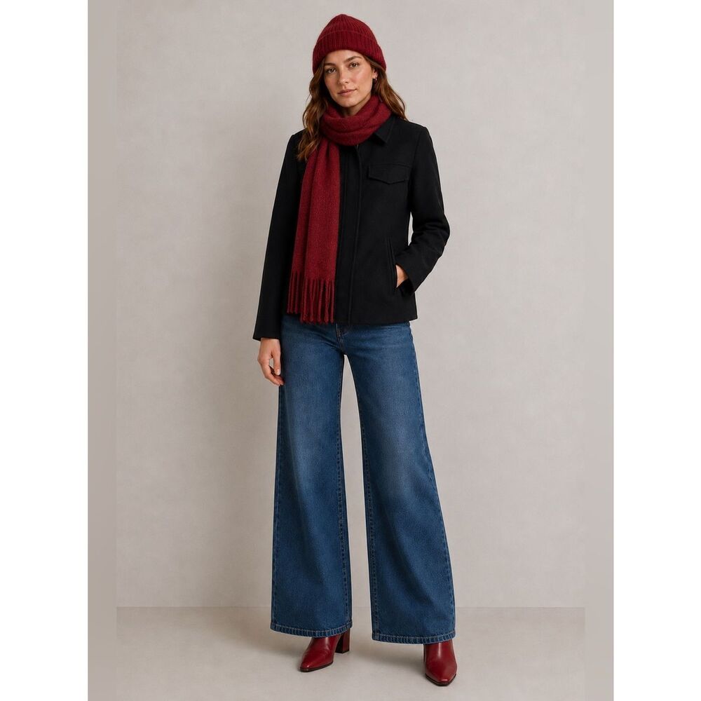 J. Crew Wool Blend Black Jacket